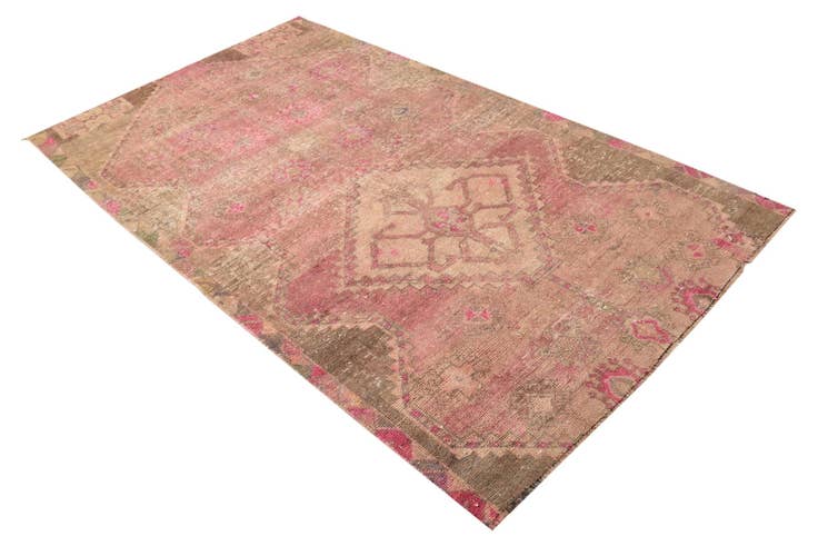 Detail image of 4' x 7' 4 Hand Knotted Ultra Vintage Persian Wool Rug