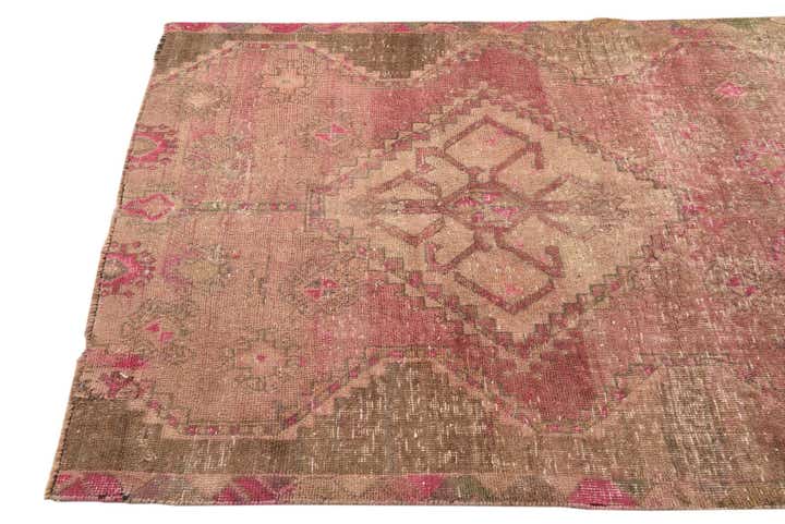 4' x 7' 4 Hand Knotted Ultra Vintage Persian Wool Rug