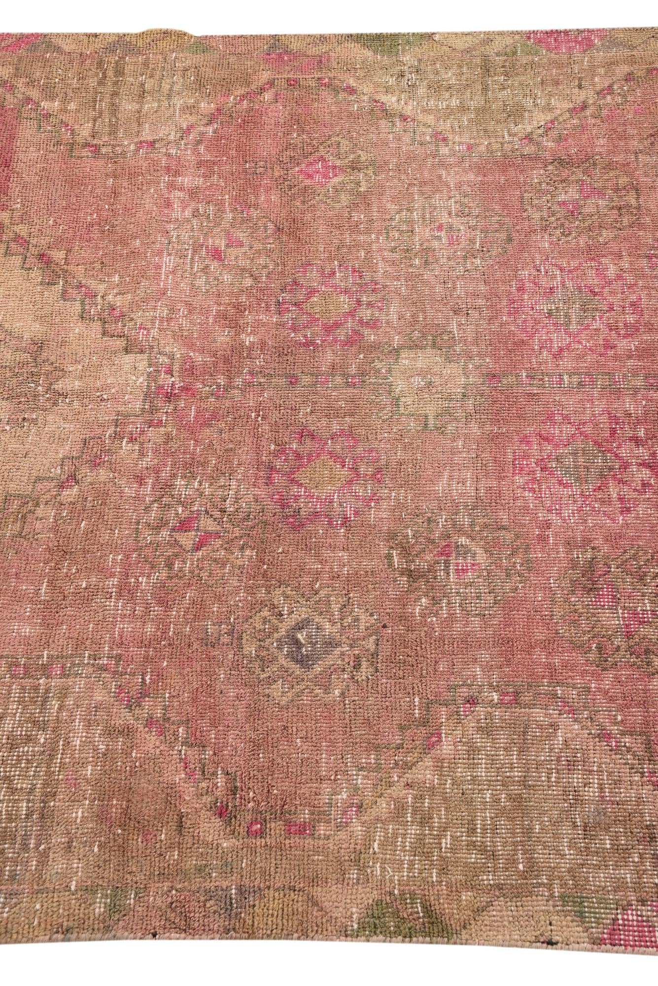 4' x 7' 4 Hand Knotted Ultra Vintage Persian Wool Rug
