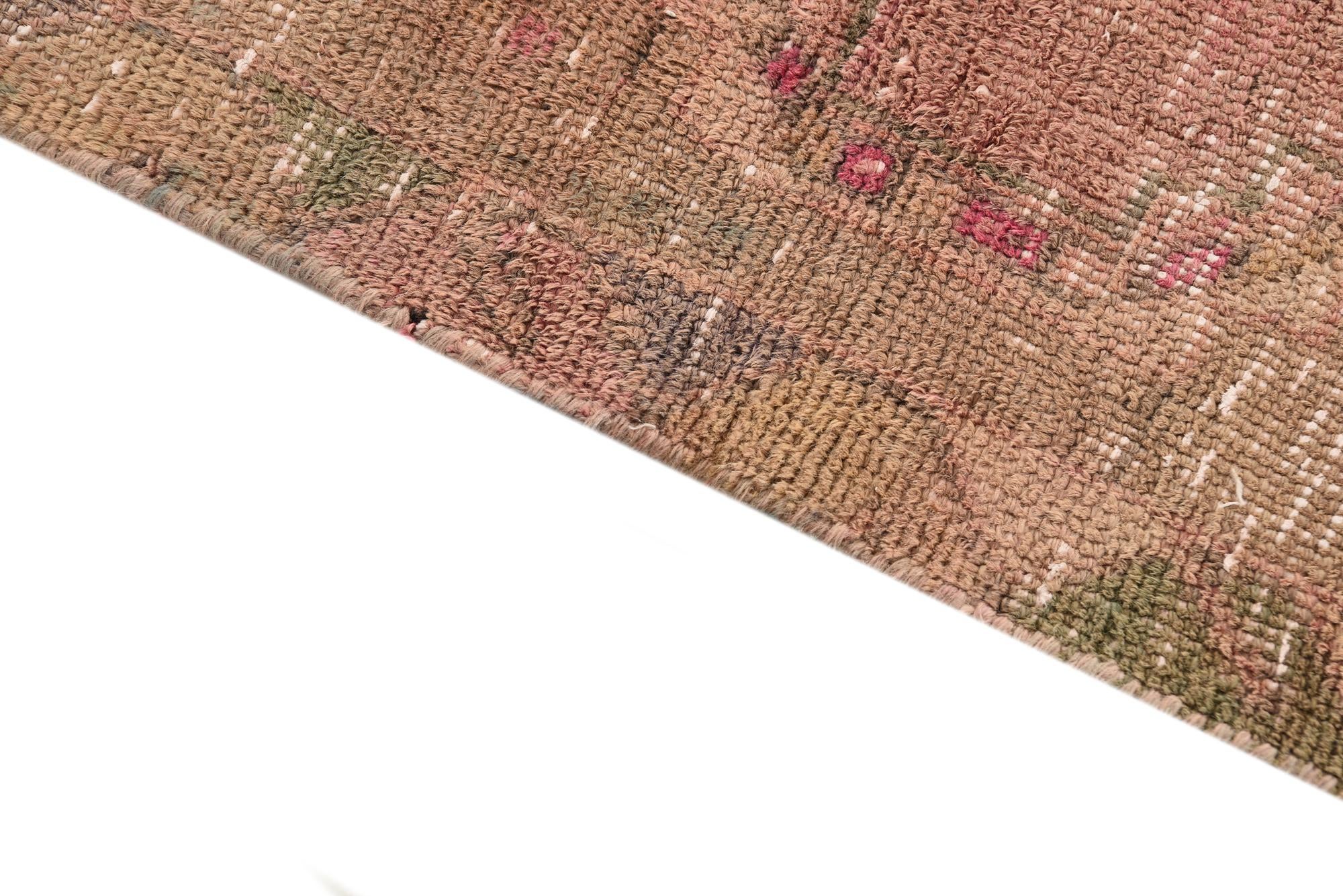 4' x 7' 4 Hand Knotted Ultra Vintage Persian Wool Rug