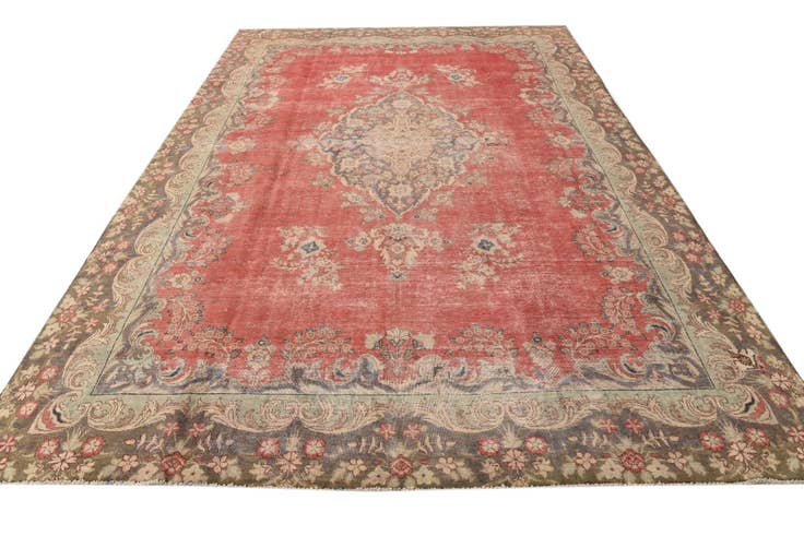 Detail image of 8' 2 x 12' 5 Hand Knotted Ultra Vintage Persian Wool Rug