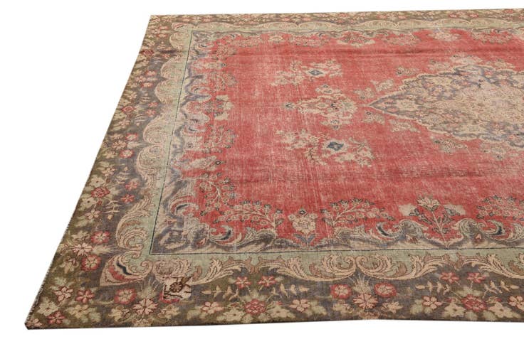 Detail image of 8' 2 x 12' 5 Hand Knotted Ultra Vintage Persian Wool Rug