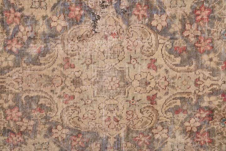 8' 2 x 12' 5 Hand Knotted Ultra Vintage Persian Wool Rug