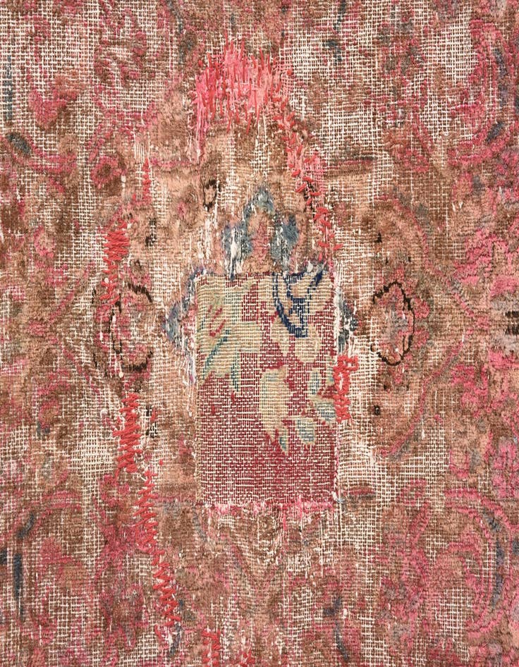 Detail image of 8' x 11' 5  Hand Knotted Ultra Vintage Persian Wool Rug