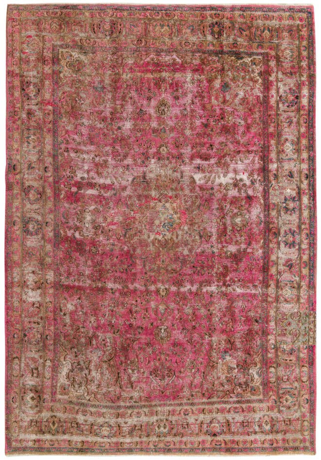 Detail image of 8' x 11' 5 Hand Knotted Ultra Vintage Persian Wool Rug