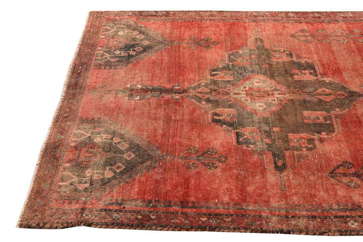 4' 7 x 8' 7 Hand Knotted Ultra Vintage Persian Wool Rug