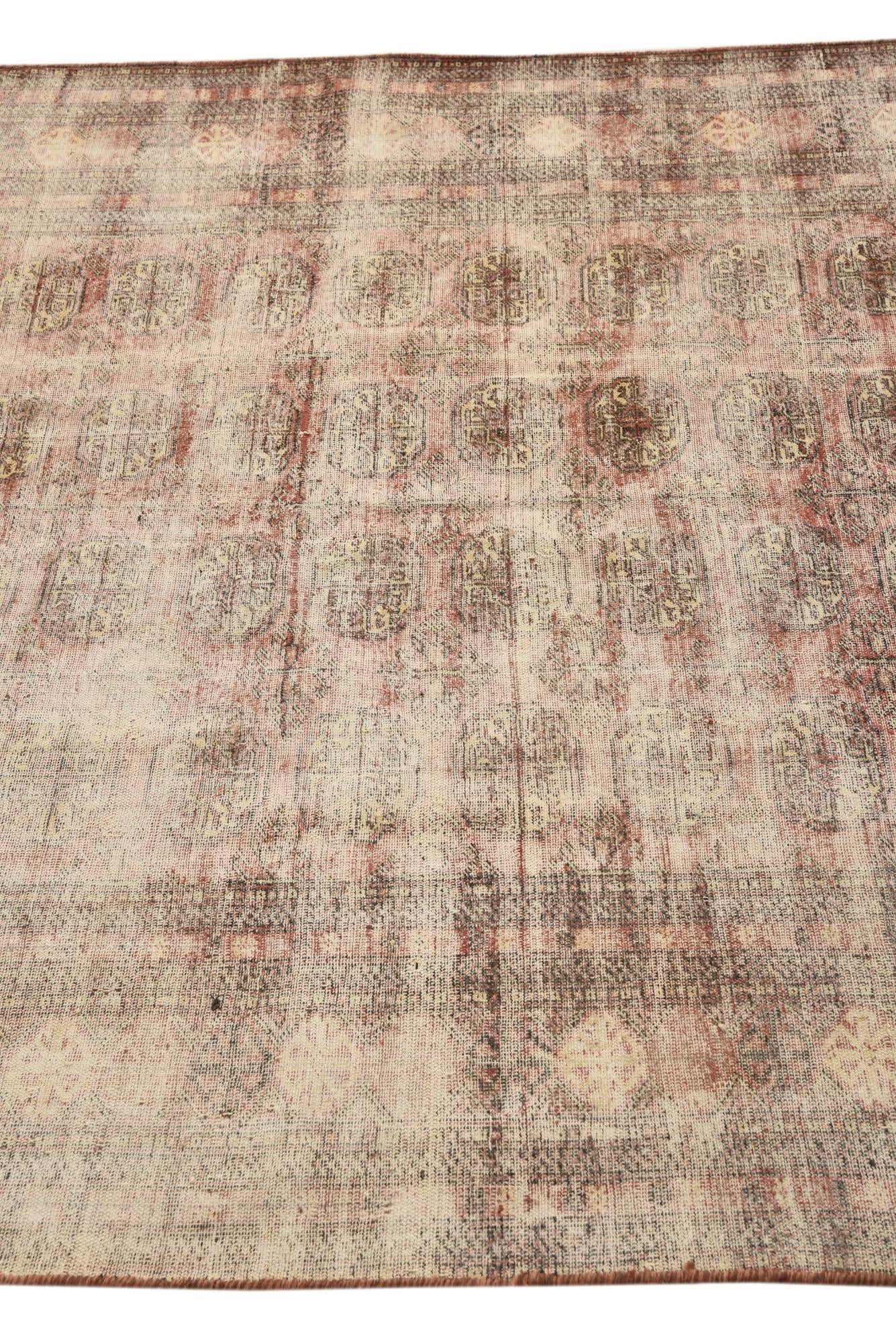 5' x 7' 6 Hand Knotted Ultra Vintage Persian Wool Rug