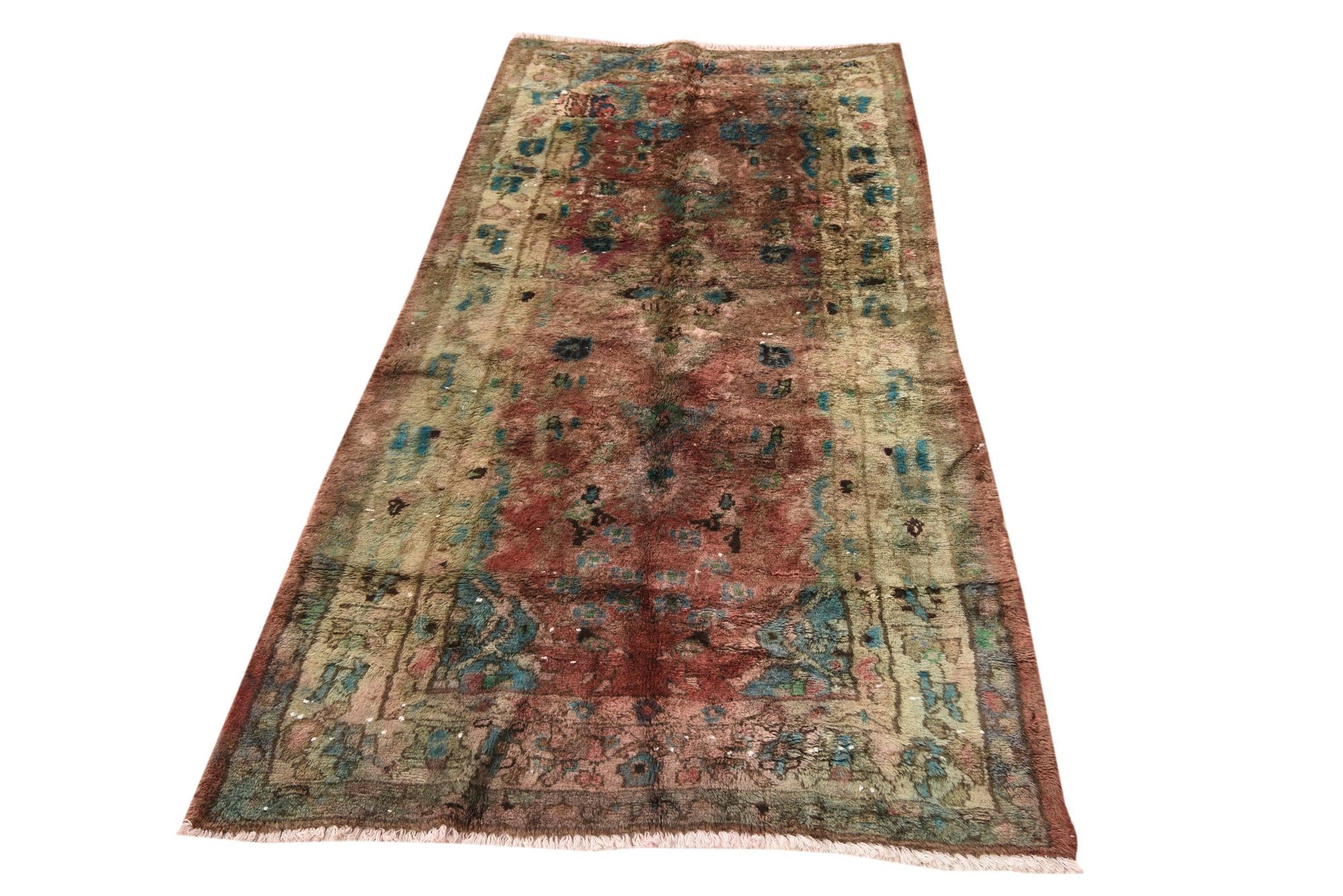 2' 9 x 5' 3 Hand Knotted Ultra Vintage Persian Wool Rug