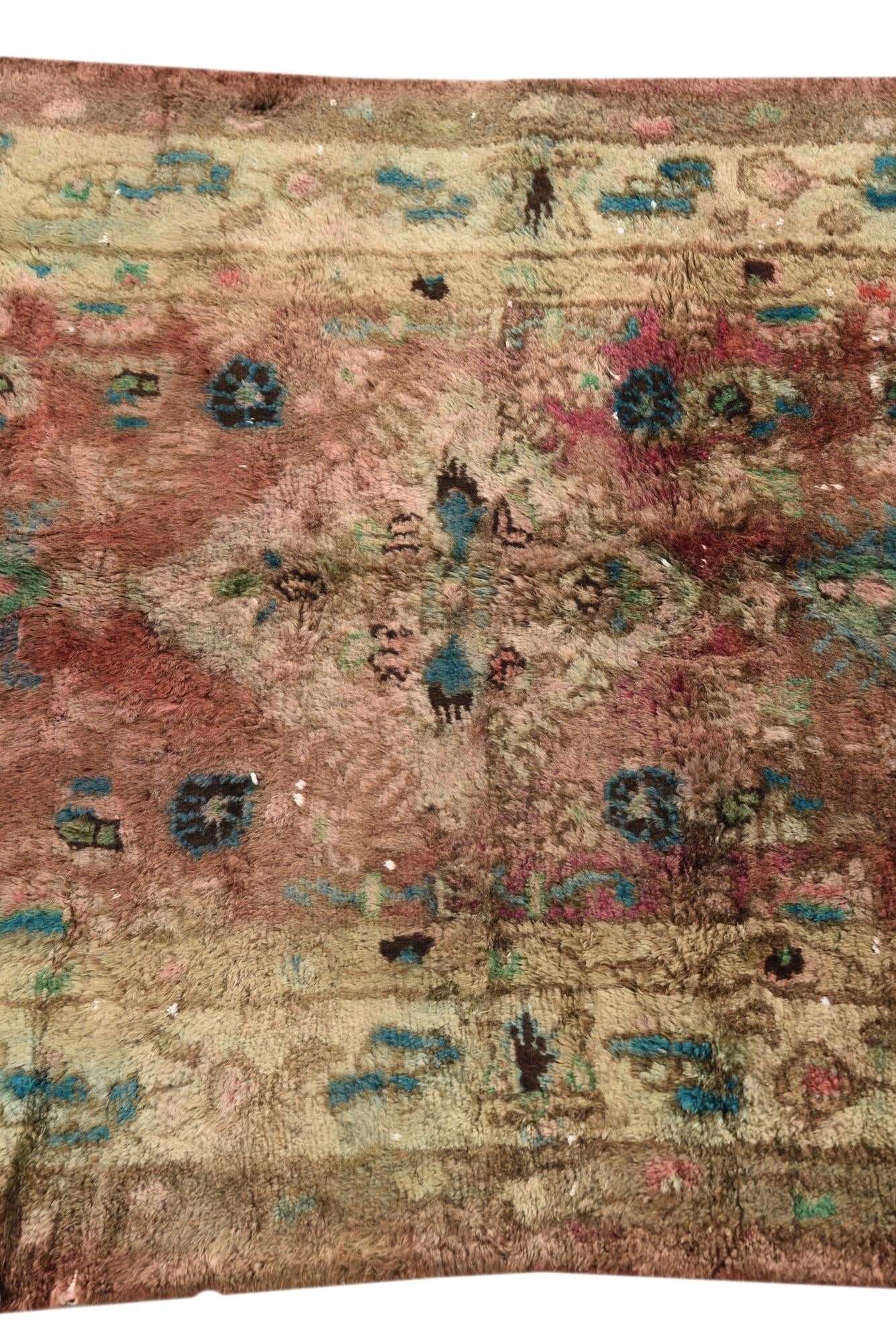 2' 9 x 5' 3 Hand Knotted Ultra Vintage Persian Wool Rug