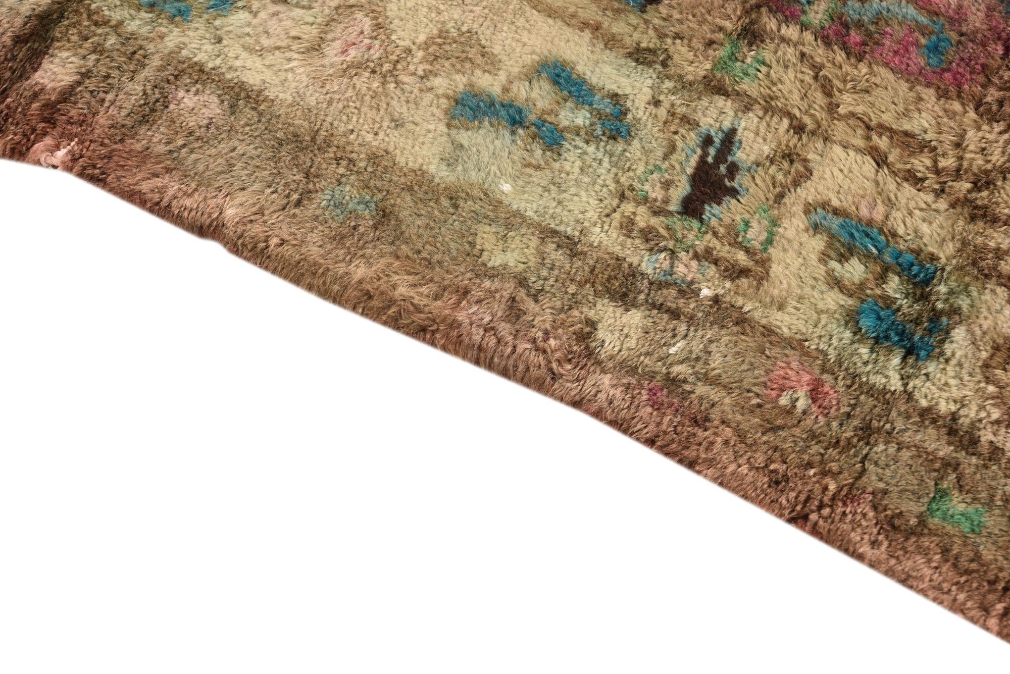 2' 9 x 5' 3 Hand Knotted Ultra Vintage Persian Wool Rug