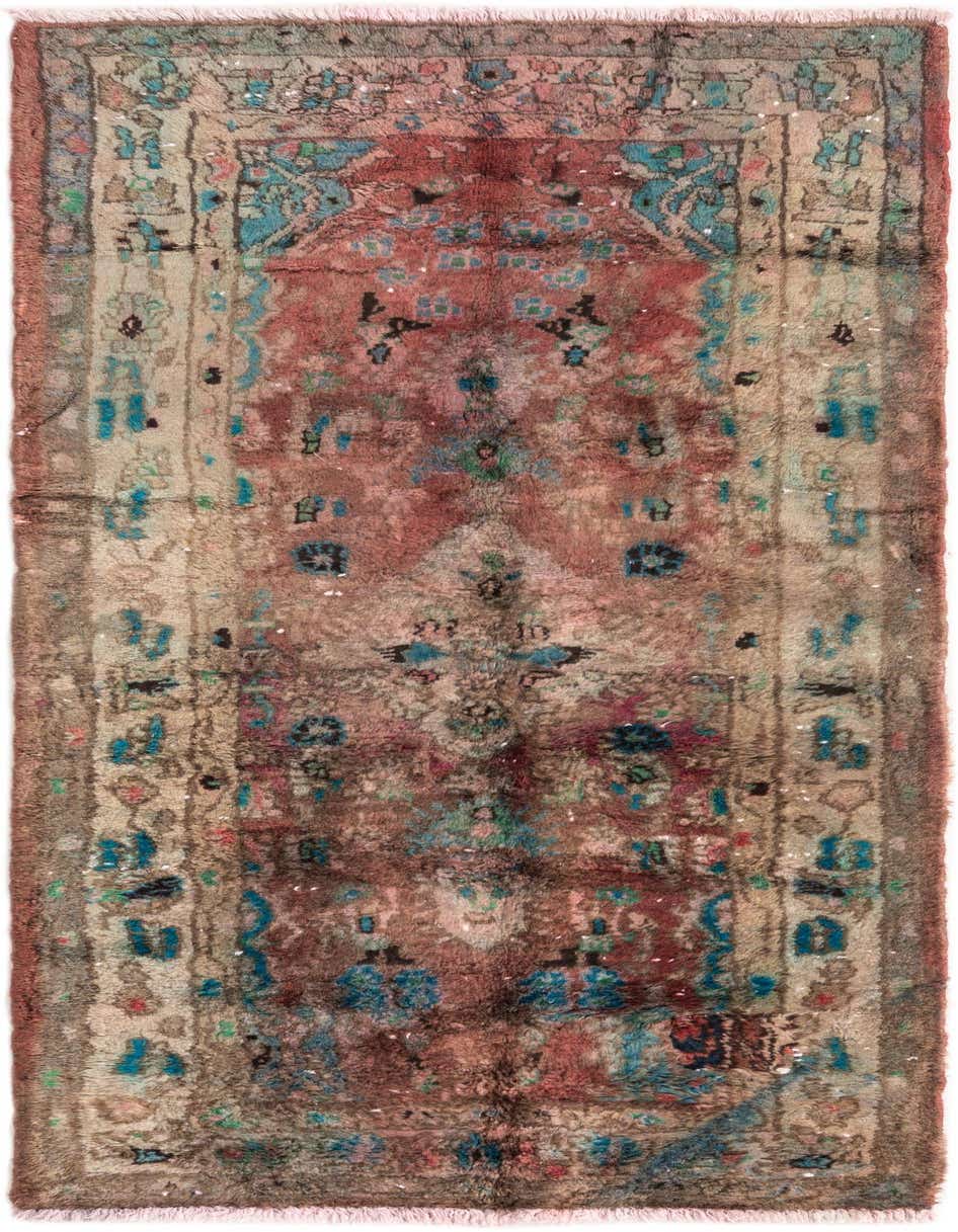 Primary image 2' 9 x 5' 3  Hand Knotted Ultra Vintage Persian Wool Rug