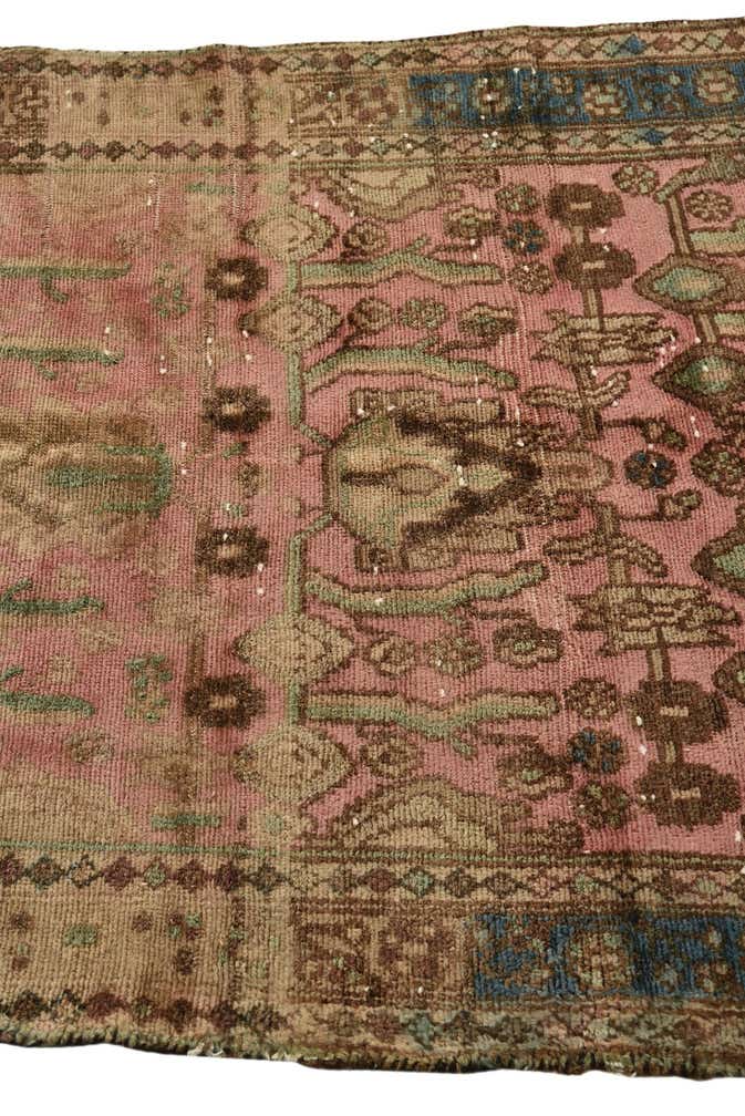 90cm x 170cm Hand Knotted Ultra Vintage Persian Wool Rug