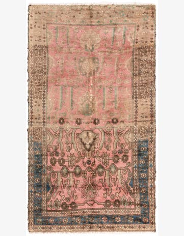 3' x 5' 7 Hand Knotted Ultra Vintage Persian Wool Rug