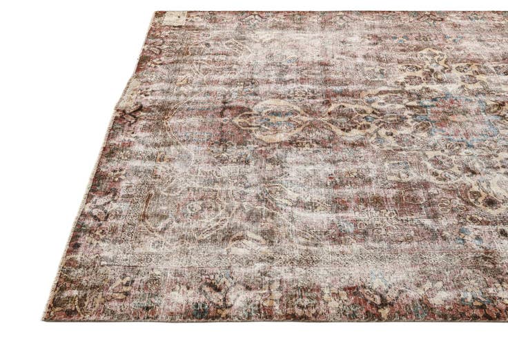 Detail image of 6' 5 x 9' 8 Hand Knotted Ultra Vintage Persian Wool Rug
