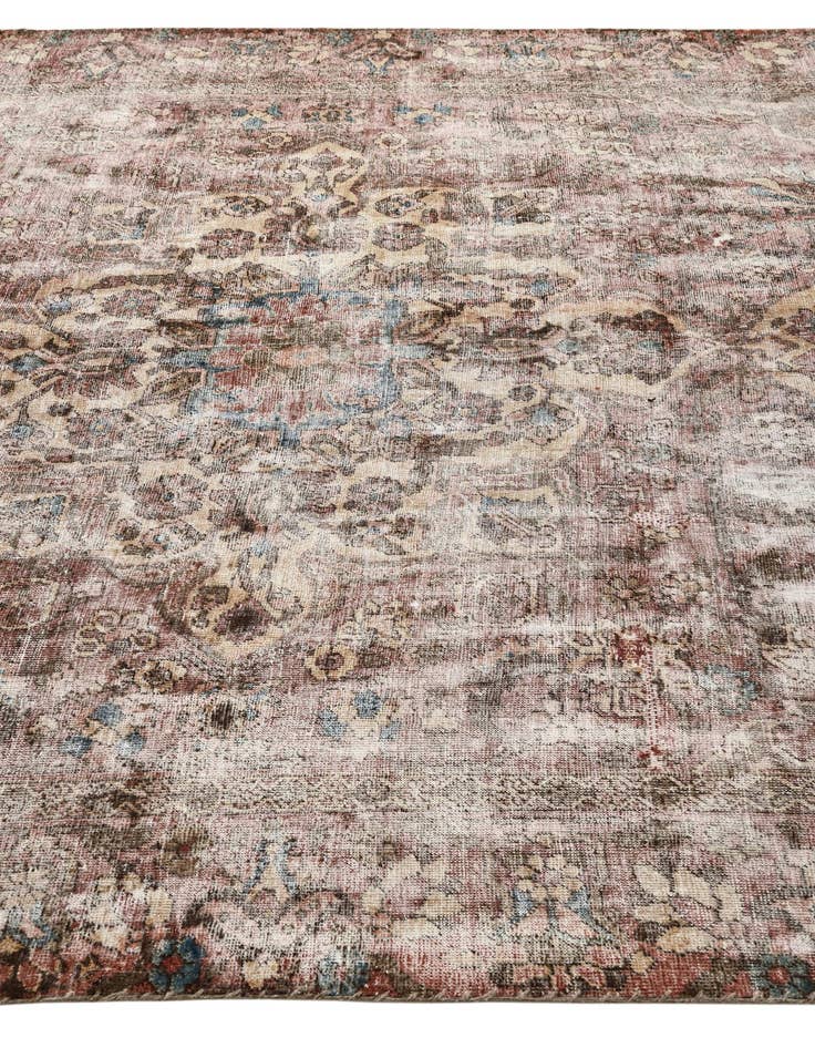 Detail image of 6' 5 x 9' 8  Hand Knotted Ultra Vintage Persian Wool Rug