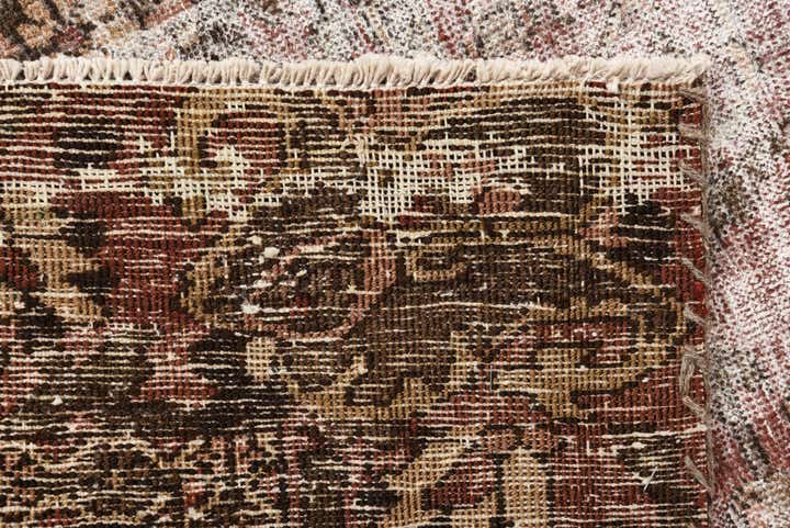 6' 5 x 9' 8 Hand Knotted Ultra Vintage Persian Wool Rug