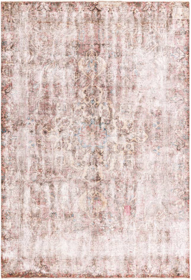 Detail image of 6' 5 x 9' 8 Hand Knotted Ultra Vintage Persian Wool Rug