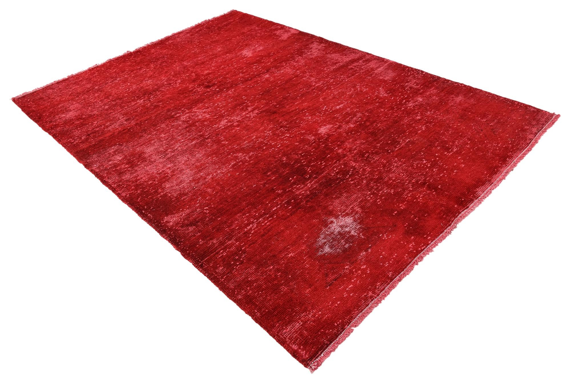 6' 8 x 9' 6 Hand Knotted Ultra Vintage Persian Wool Rug