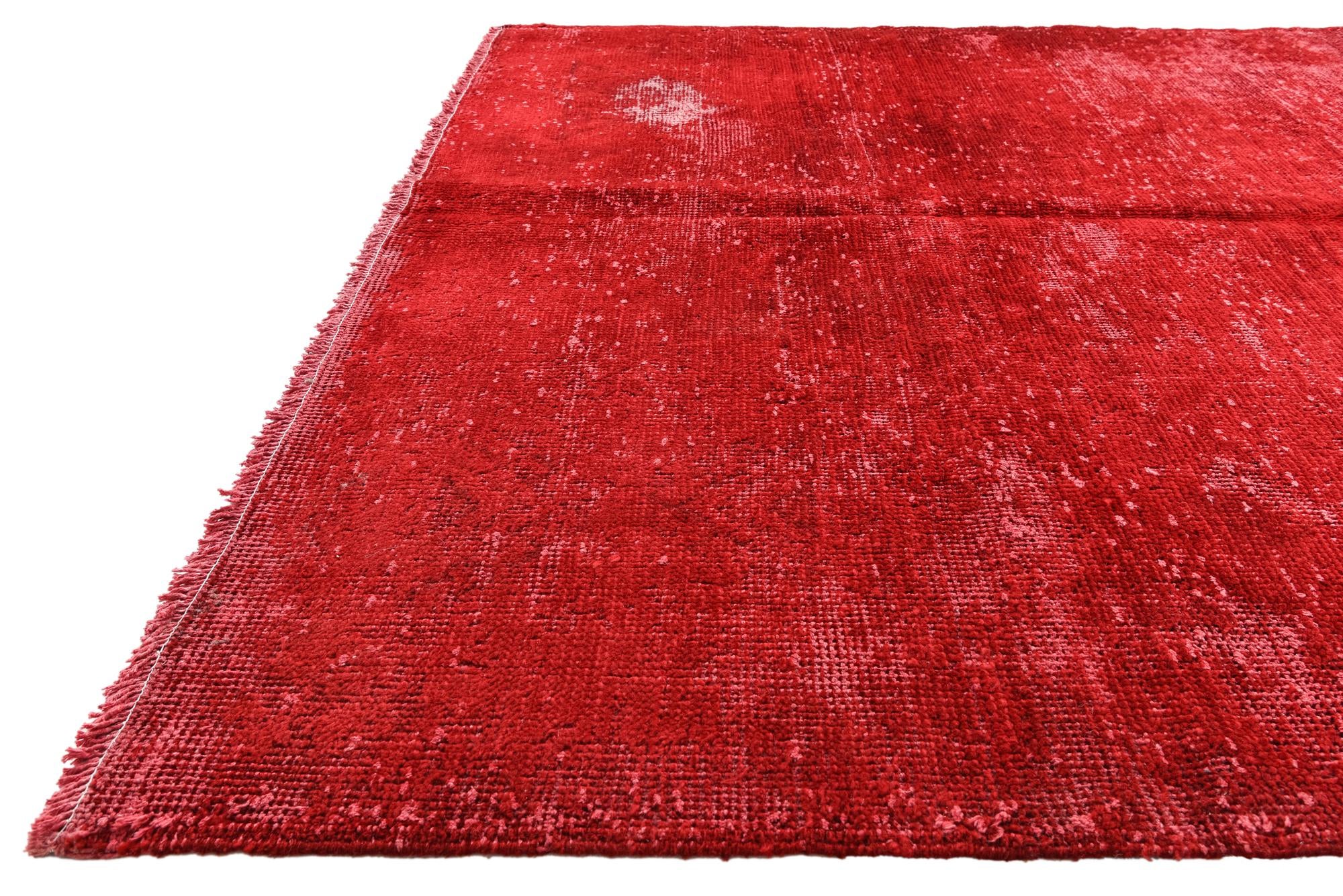 6' 8 x 9' 6 Hand Knotted Ultra Vintage Persian Wool Rug