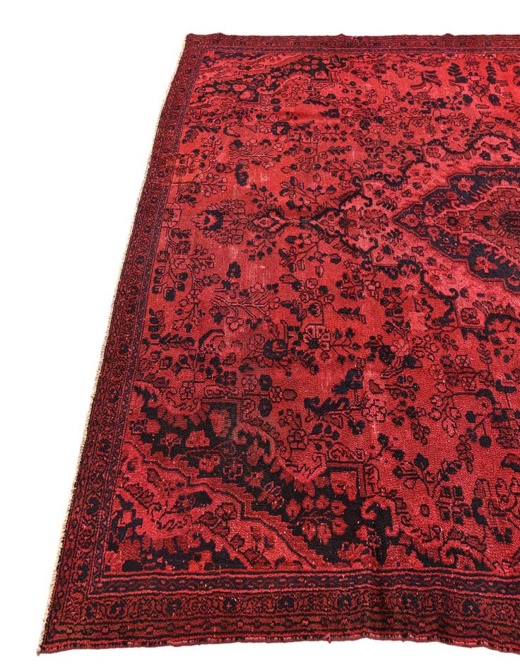 Detail image of 8' 1 x 11' 7  Hand Knotted Ultra Vintage Persian Wool Rug