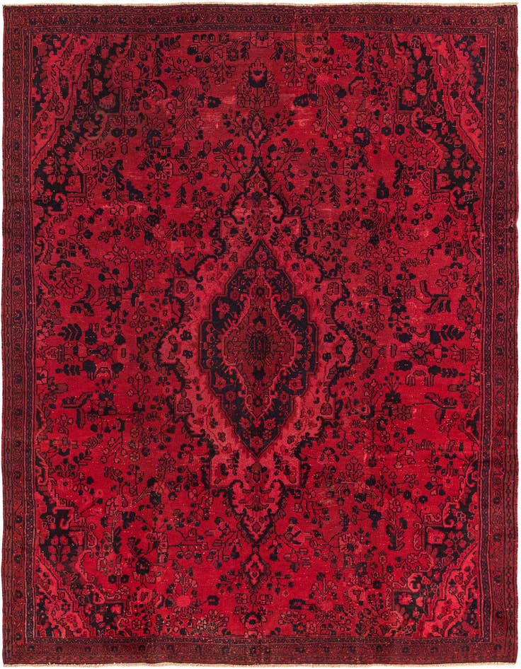 Detail image of 8' 1 x 11' 7 Hand Knotted Ultra Vintage Persian Wool Rug