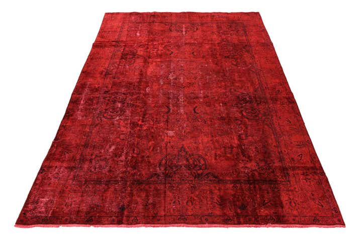 9' x 12' 7 Hand Knotted Ultra Vintage Persian Wool Rug