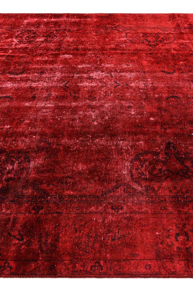 9' x 12' 7 Hand Knotted Ultra Vintage Persian Wool Rug