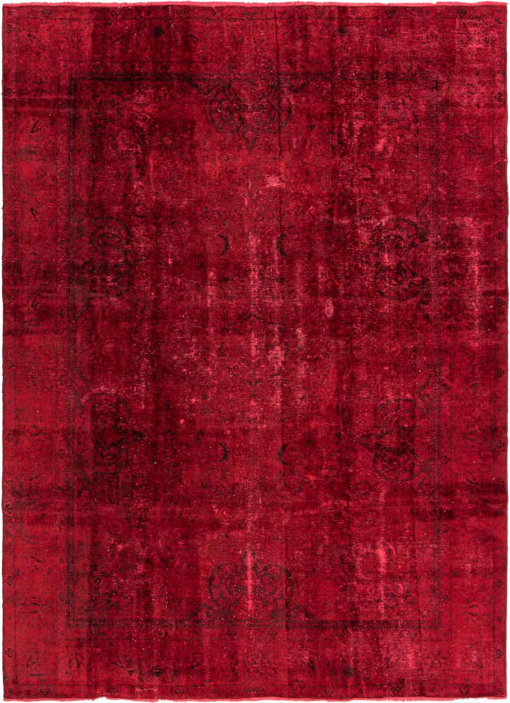 9' x 12' 7 Hand Knotted Ultra Vintage Persian Wool Rug