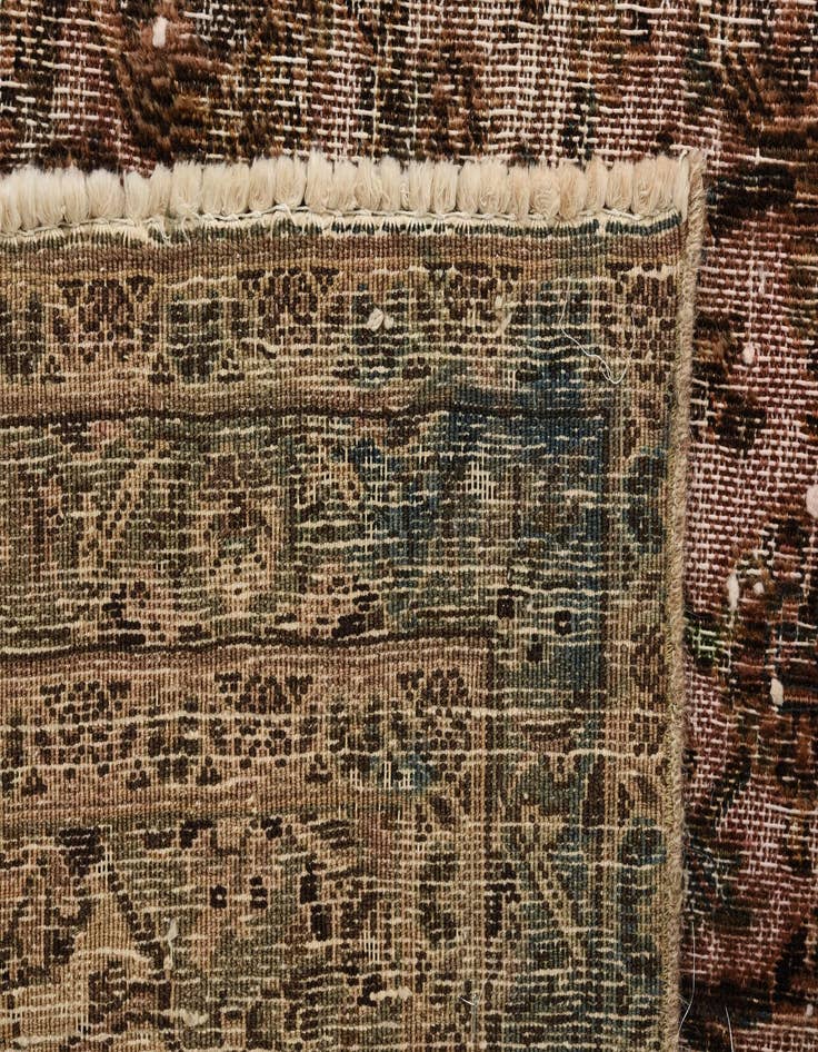 Detail image of 7' x 9' 9  Hand Knotted Ultra Vintage Persian Wool Rug