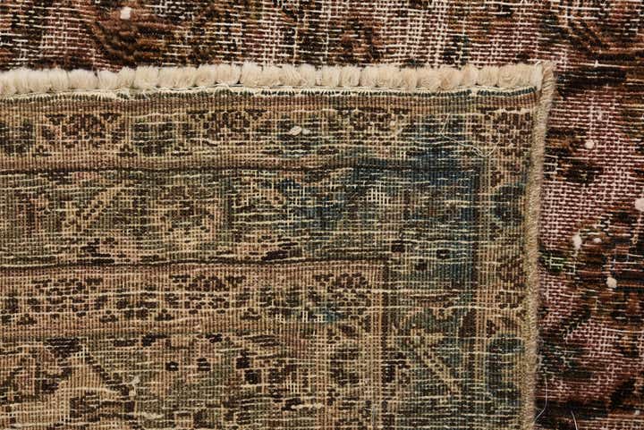 7' x 9' 9 Hand Knotted Ultra Vintage Persian Wool Rug