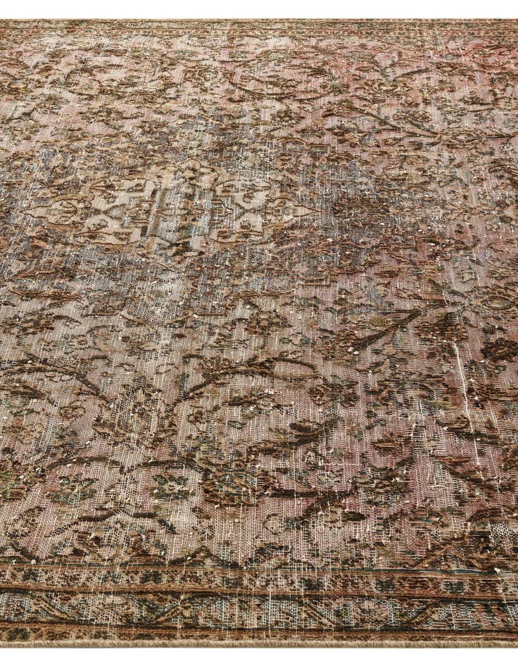 Detail image of 7' x 9' 9  Hand Knotted Ultra Vintage Persian Wool Rug