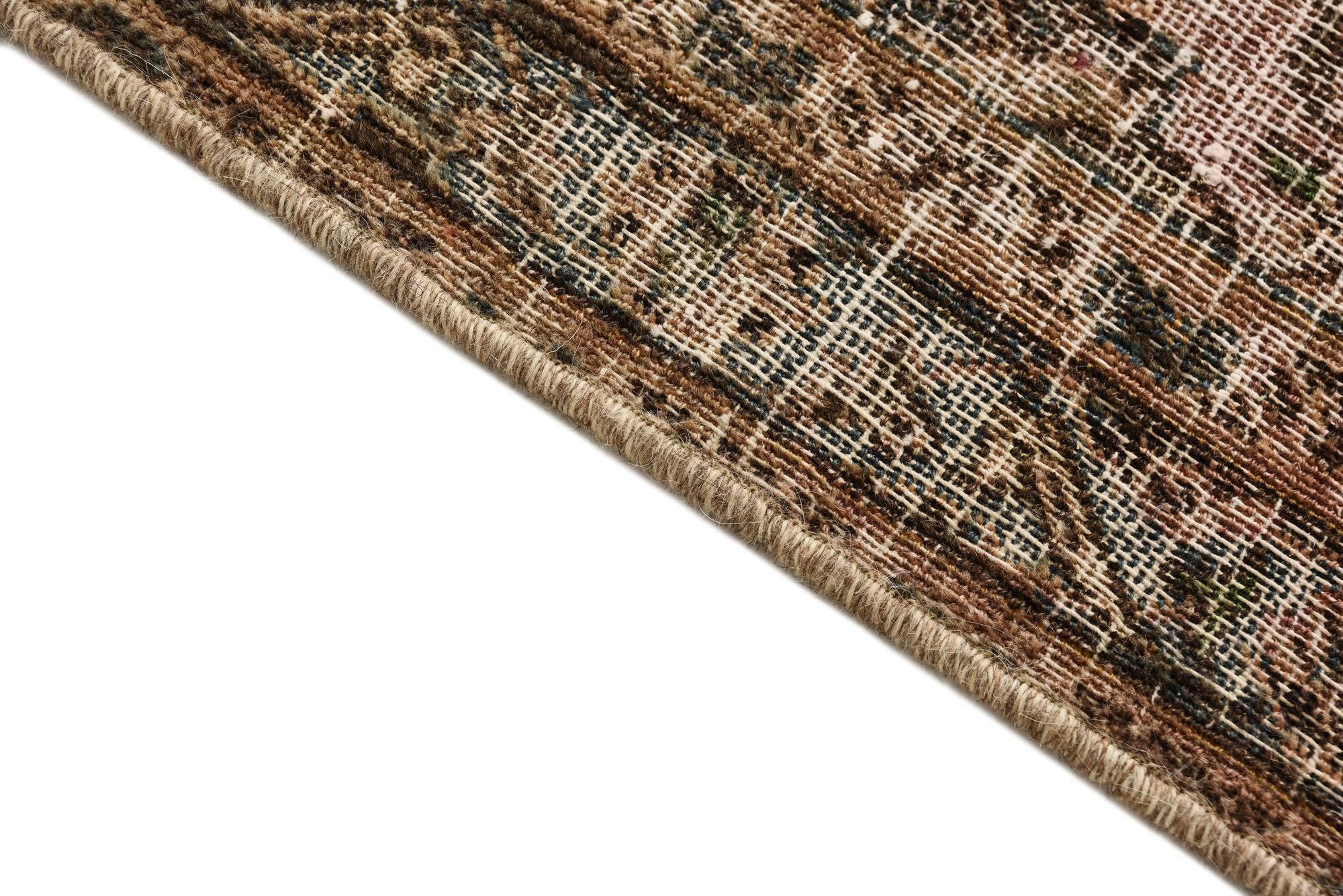 7' x 9' 9 Hand Knotted Ultra Vintage Persian Wool Rug