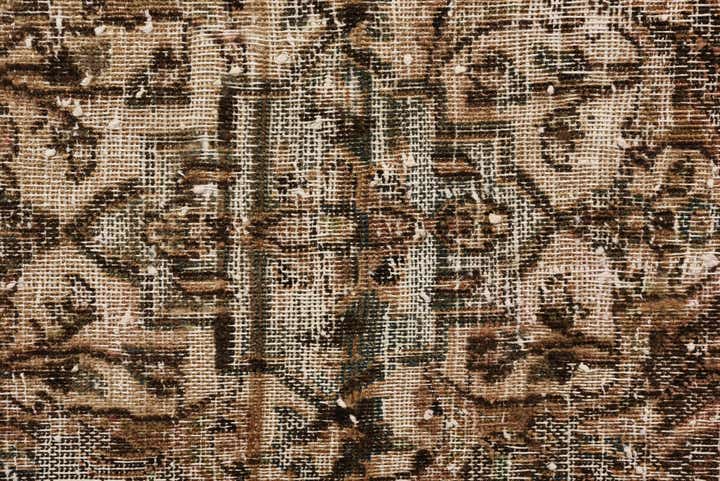 7' x 9' 9 Hand Knotted Ultra Vintage Persian Wool Rug