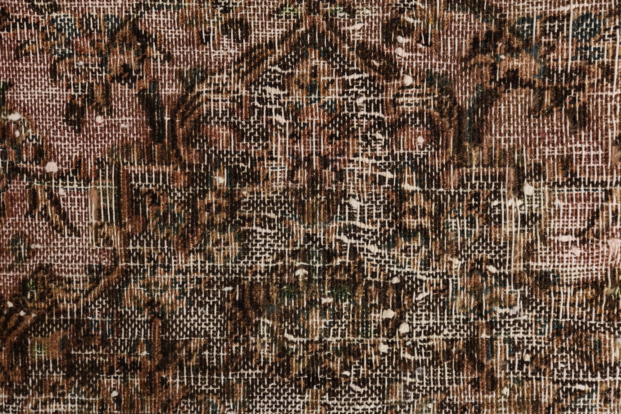7' x 9' 9 Hand Knotted Ultra Vintage Persian Wool Rug