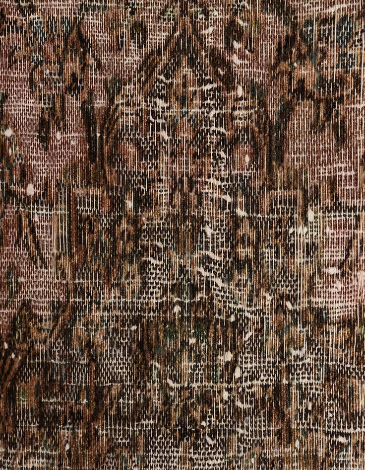 Detail image of 7' x 9' 9  Hand Knotted Ultra Vintage Persian Wool Rug