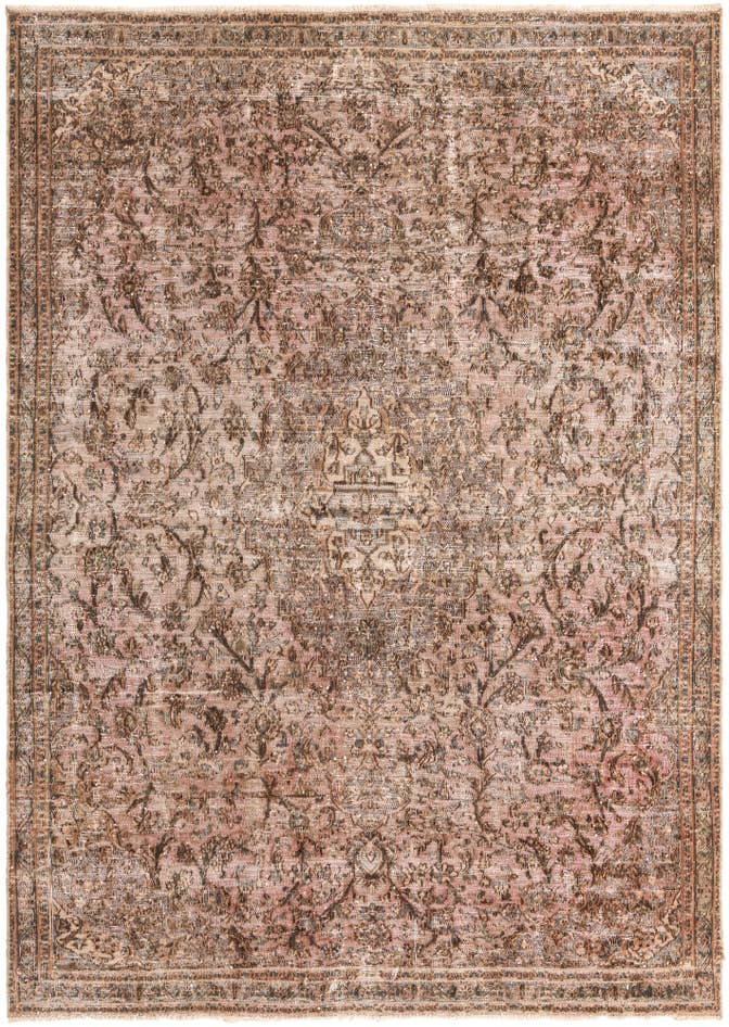 Detail image of 7' x 9' 9 Hand Knotted Ultra Vintage Persian Wool Rug