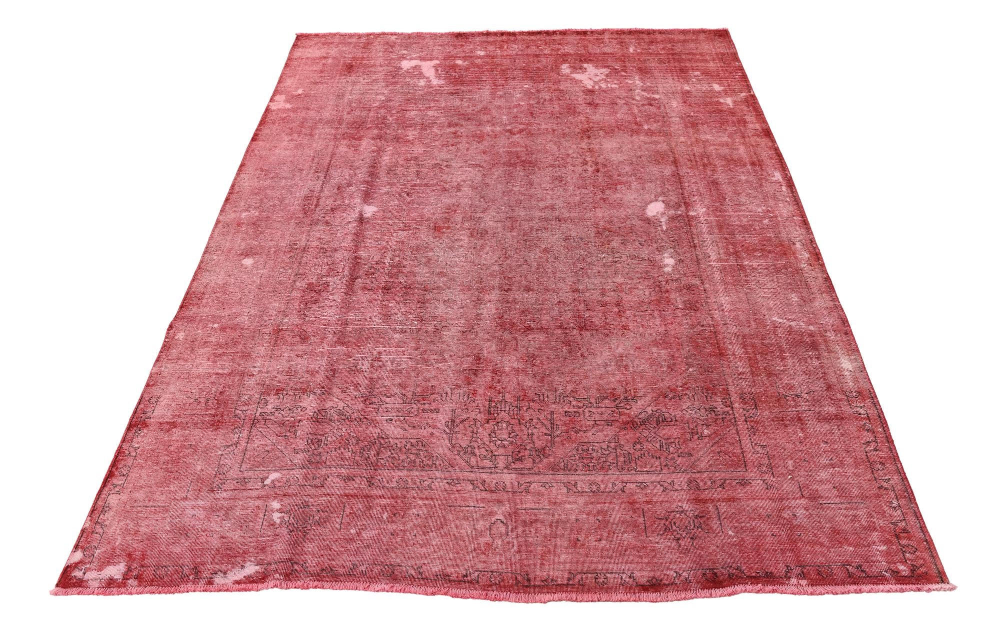 8' 1 x 11' 2 Hand Knotted Ultra Vintage Persian Wool Rug