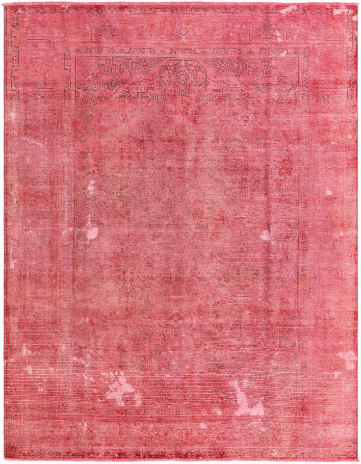 Detail image of 8' 1 x 11' 2 Hand Knotted Ultra Vintage Persian Wool Rug