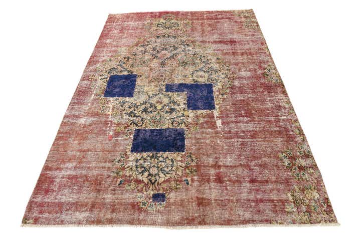 5' 3 x 7' 10 Hand Knotted Ultra Vintage Persian Wool Rug