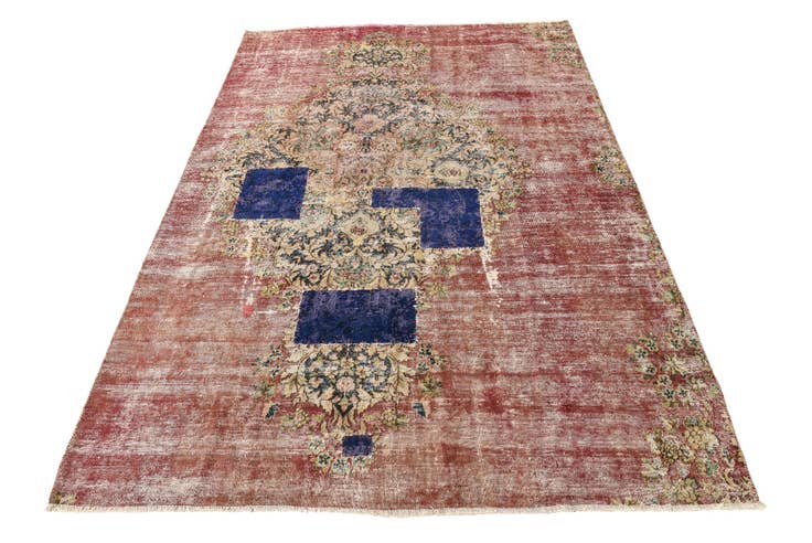 Detail image of 5' 3 x 7' 10 Hand Knotted Ultra Vintage Persian Wool Rug
