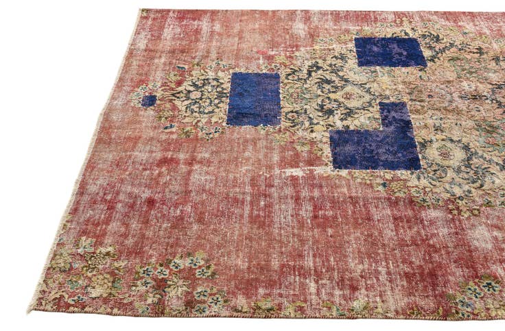 Detail image of 5' 3 x 7' 10 Hand Knotted Ultra Vintage Persian Wool Rug