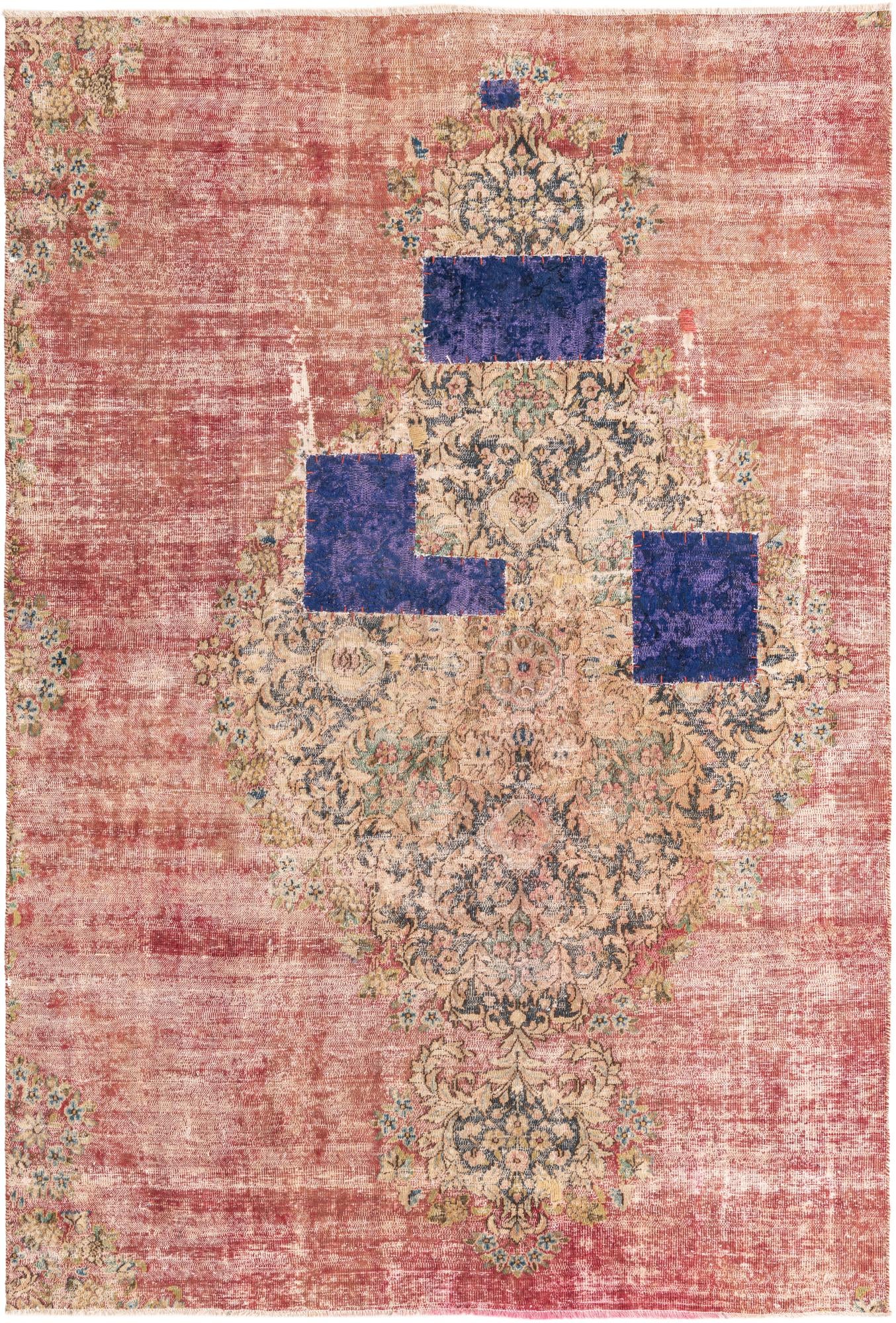 5' 3 x 7' 10 Hand Knotted Ultra Vintage Persian Wool Rug