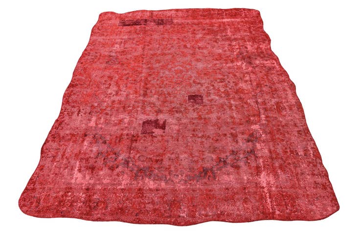 Detail image of 7' 7 x 10' 9 Hand Knotted Ultra Vintage Persian Wool Rug