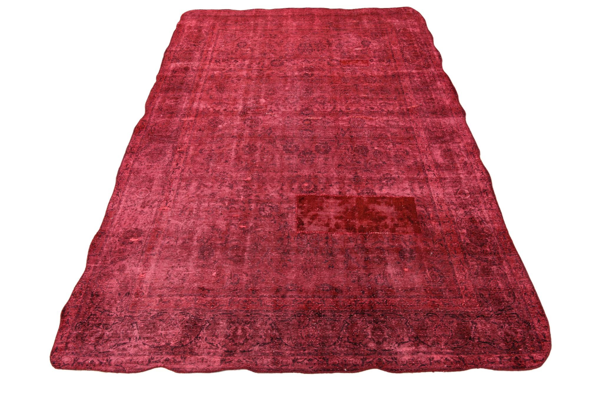 8' x 12' 4 Hand Knotted Ultra Vintage Persian Wool Rug