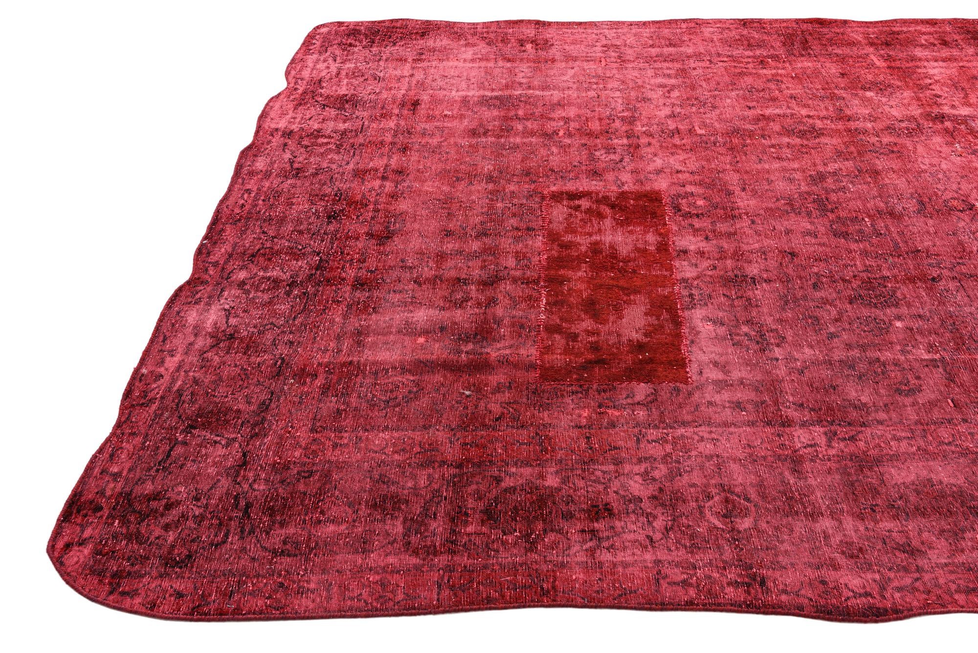 8' x 12' 4 Hand Knotted Ultra Vintage Persian Wool Rug