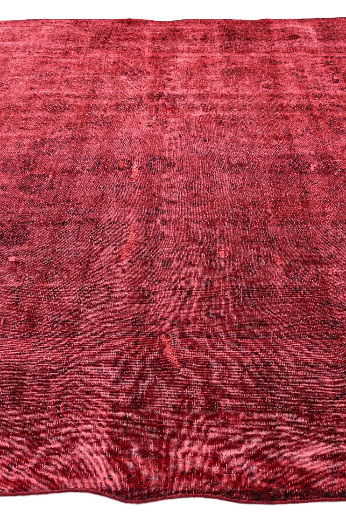 8' x 12' 4 Hand Knotted Ultra Vintage Persian Wool Rug