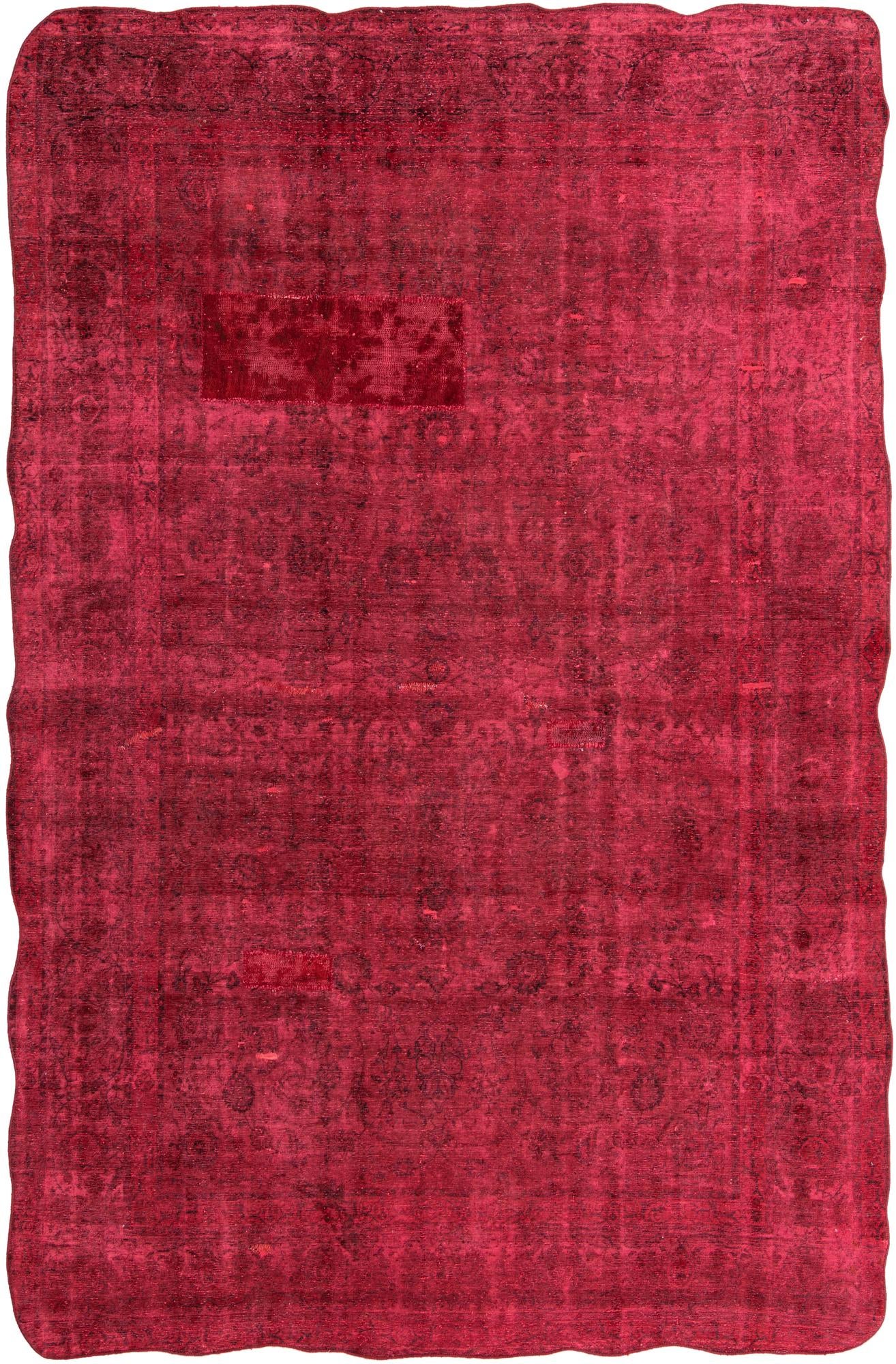8' x 12' 4 Hand Knotted Ultra Vintage Persian Wool Rug