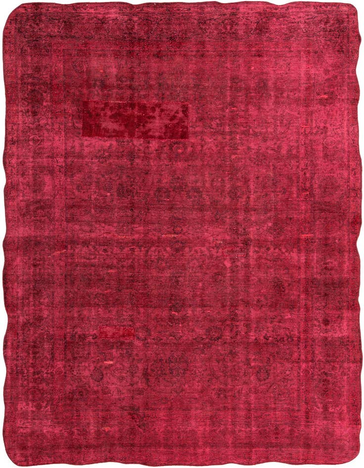 Detail image of 8' x 12' 4 Hand Knotted Ultra Vintage Persian Wool Rug