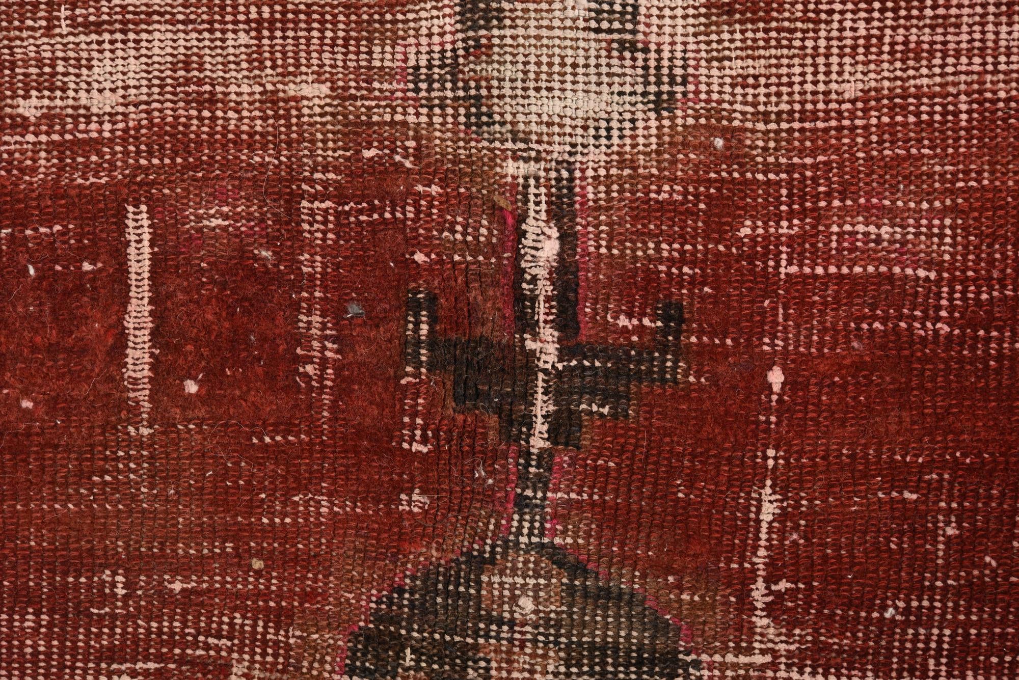 4' 1 x 6' 9 Hand Knotted Ultra Vintage Persian Wool Rug