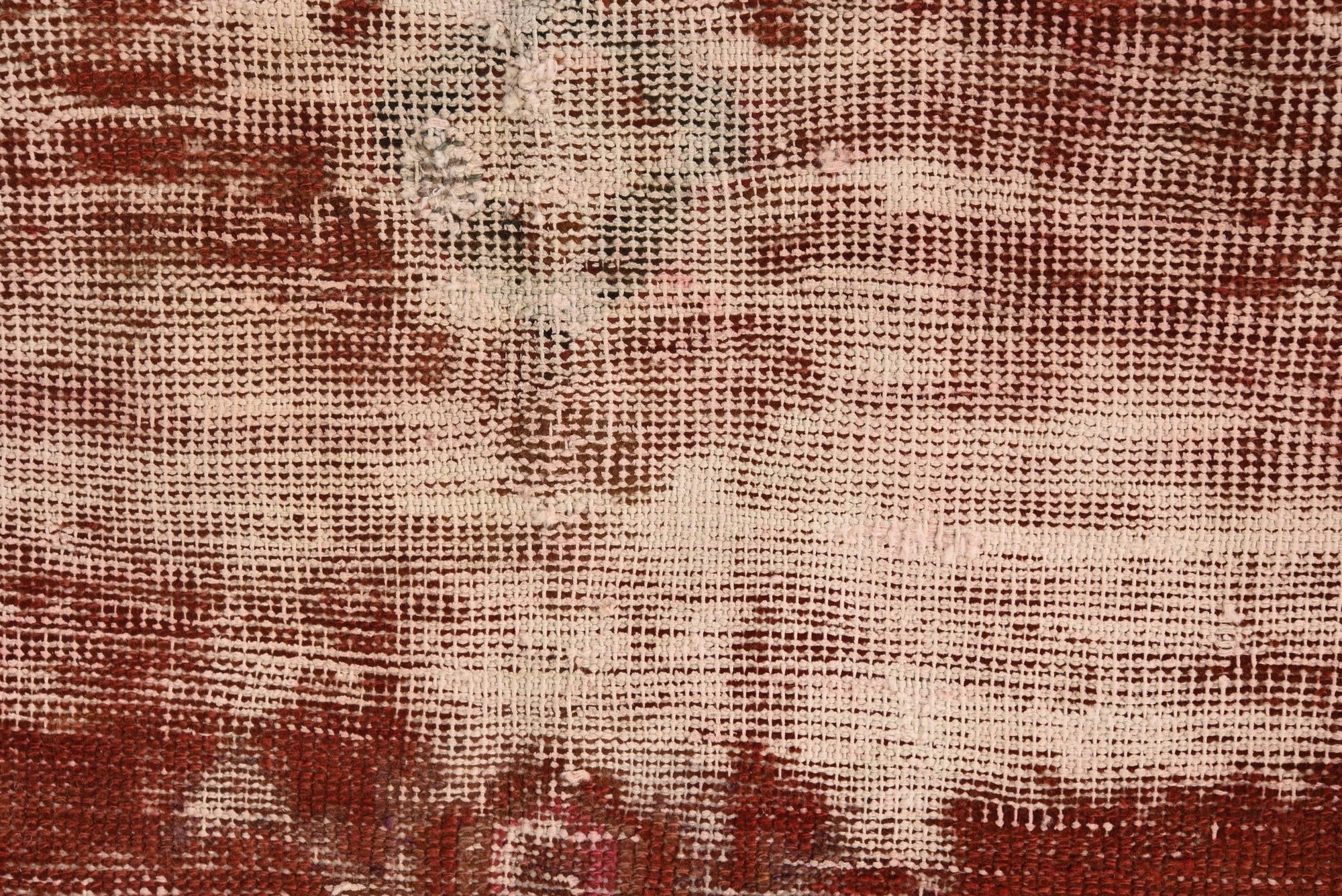 4' 1 x 6' 9 Hand Knotted Ultra Vintage Persian Wool Rug
